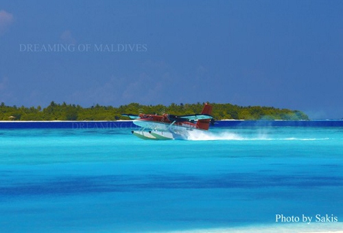 Maldives photo du jour : amérissage en hydravion près de votre île