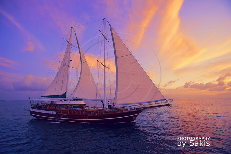 Croisiere sur un voilier aux Maldives