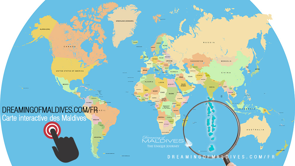 Carte des Maldives Carte des Maldives