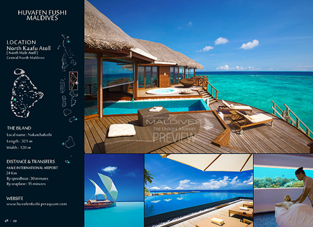 Livre de Photographies des Iles Maldives Page intérieure Hôtel