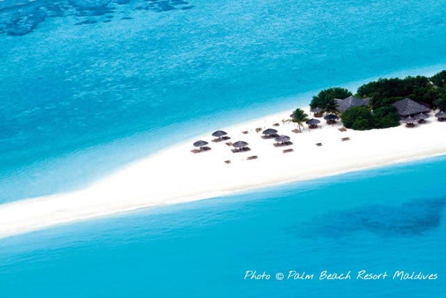 emplacement hôtel Palm Beach Resort Maldives Lhaviyani Atoll