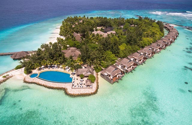emplacement hôtel Taj Coral Reef by Vivanta Atoll Nord de Male