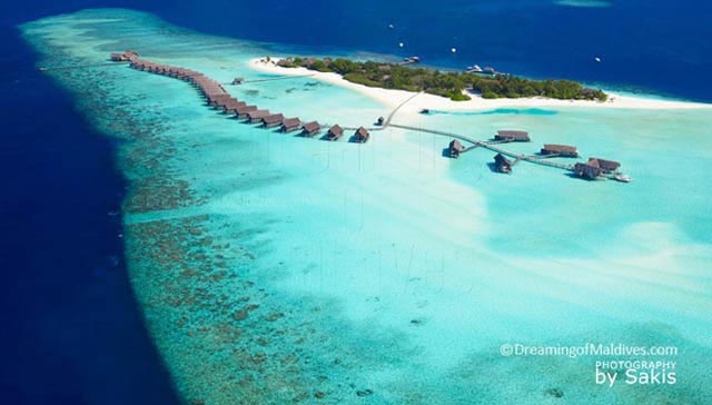 emplacement hôtel Cocoa Island Atoll sud de Malé