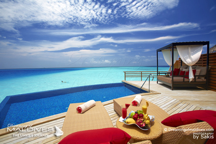 Baros Maldives Maldives meilleur Hotel pour le Snorkeling Villa sur Pilotis avec accès direct aux Récifs