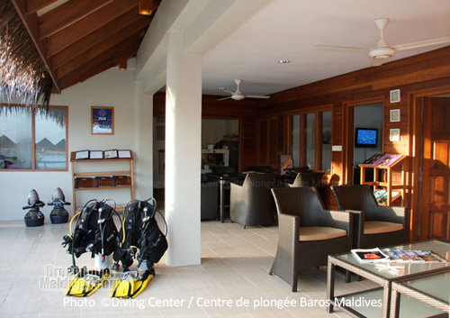 Le centre de Plongee de Baros Maldives