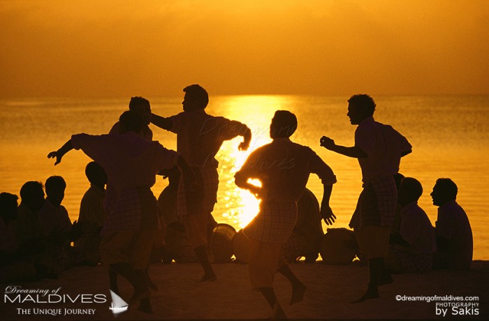 Coucher de Soleil aux Maldives -