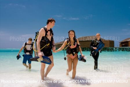 Initiation, baptême de Plongée à Meeru - Maldives