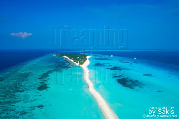 Kuredu Island Resort Maldives, photo aérienne