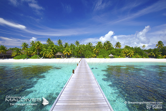 Mirihi Maldives meilleur Hotel pour le Snorkeling .Récifs de corail de l'ile
