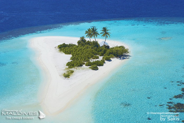 Photo aérienne des Iles Maldives