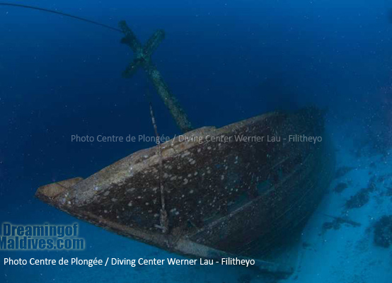 l'Epave du KM AGRO MINA II – Plongée Filitheyo Maldives
