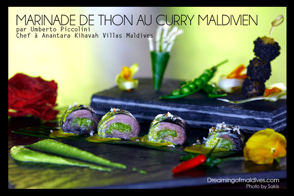 Recette Maldives - Marinade de Thon au Curry Maldivien