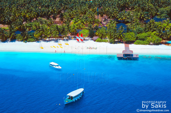 Maldives photo aérienne Hôtel