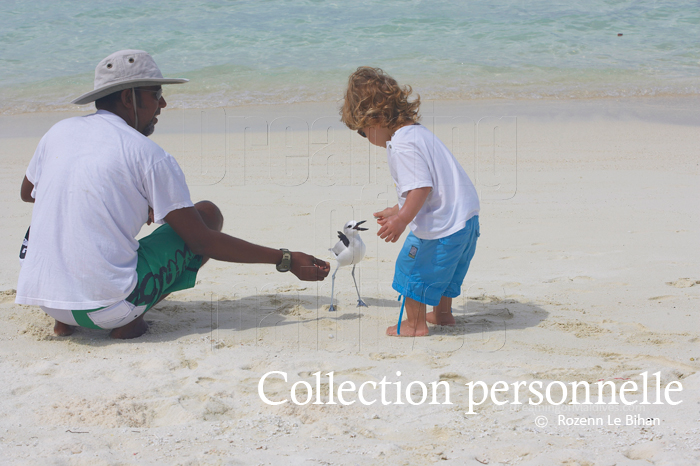 les tout-petits peuvent s'amuser aux Maldives.