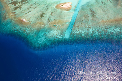 Les Maldives vues du ciel...toujours spectaculaire.
