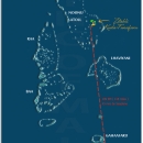 Maldives Map. North Region. Noonu Atoll