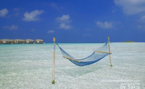 Photo of The Day : Water Villas + Hammock + Lagoon + Desert Island = Maldives