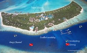 Where to snorkel and dive around Island Hideaway Maldives ?