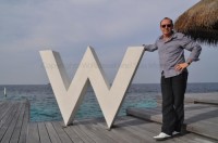 Kevin Spacey in Maldives at W Retreat and Spa