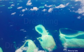 Aerial Photo of the Maldives, this morning…