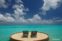 View from a Beach Villa with private deck at Anantara Dhigu Maldives
