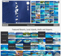 New Interactive Photo Map of the Maldives featuring Resorts, Atolls, all Airports and key Islands