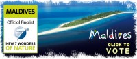The Maldives, 4th in the finalists of the Vote for the New 7 Wonders of Nature