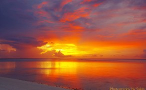 Photo of the day Red sunset in Maldives