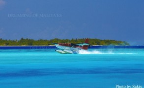 Maldives photo of the day : landing at your Island Resort by seaplane
