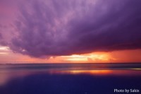 Dramatic Sunset during the Monsoon in Maldives