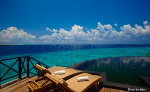 Maldives Resort | Water Villa with a lagoon View at Beach House at Iruveli Maldives