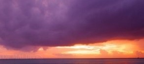 Dramatic Sunset during the Monsoon in Maldives