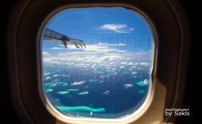 Photo of the Day : Maldives aerial view. A Window Seat Please!