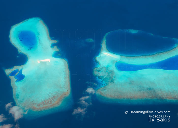 aerial Photo of Maldives Reefs