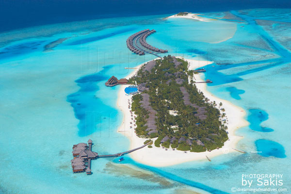 anantara dhigu resort maldives aerial view