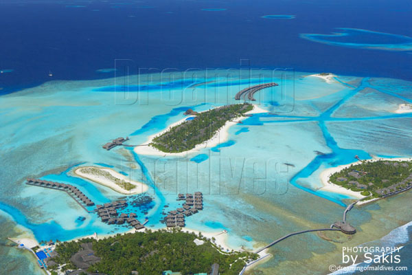 anantara veli maldives aerial view photo gallery