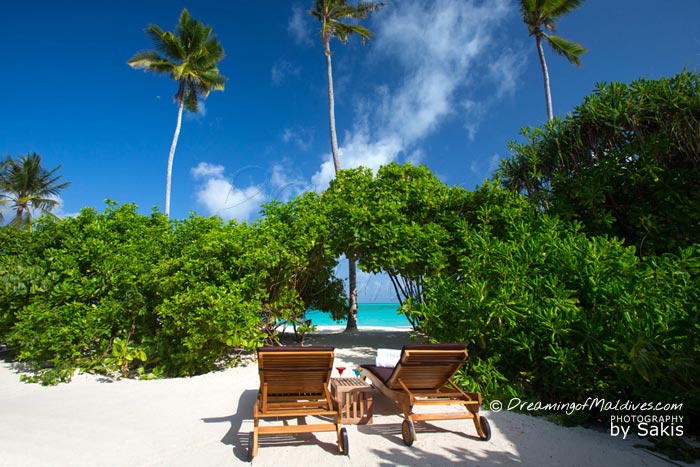 Atmosphere Kanifushi Maldives - View from The Beach Villas with Direct access to the Lagoon