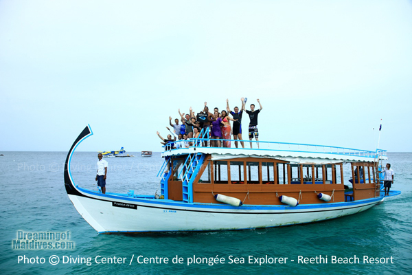Coming back from a Snorkeling trip - Reethi Beach Resort Maldives Baa Atoll