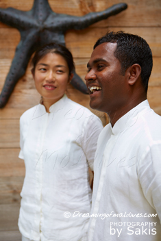 Gili Lankanfushi - Smily Mr & Mrs Friday