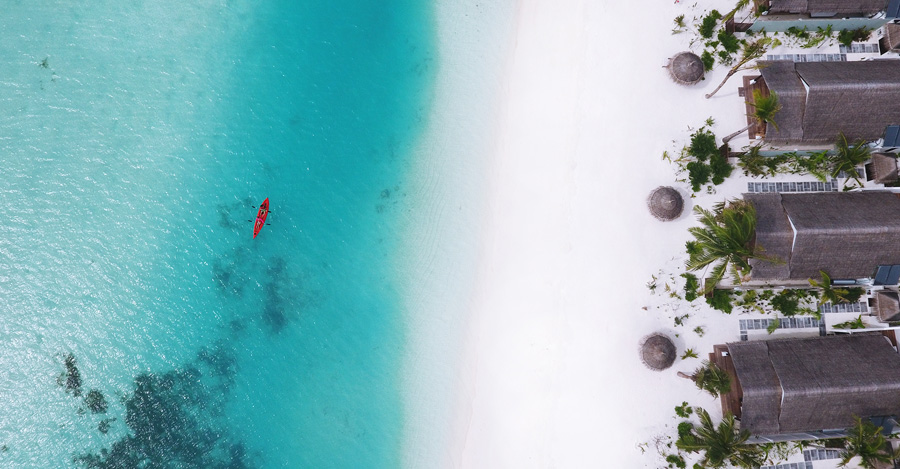 OZEN at Maadhoo Kayaking over the Blue Lagoon