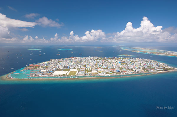 Aerial View of Male, Maldives Capital City Aerial View of Male, Maldives Capital City