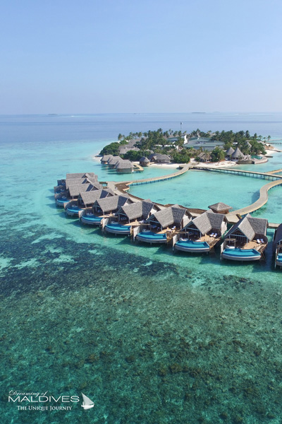 Milaidhoo Maldives Water pool Villas aerial view