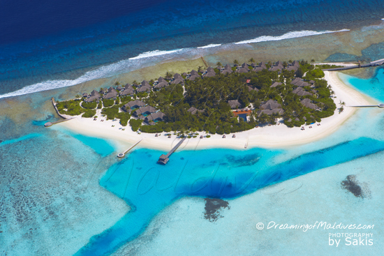 Naladhu Maldives - Photo Gallery. Aerial View of the Island - Photo 1