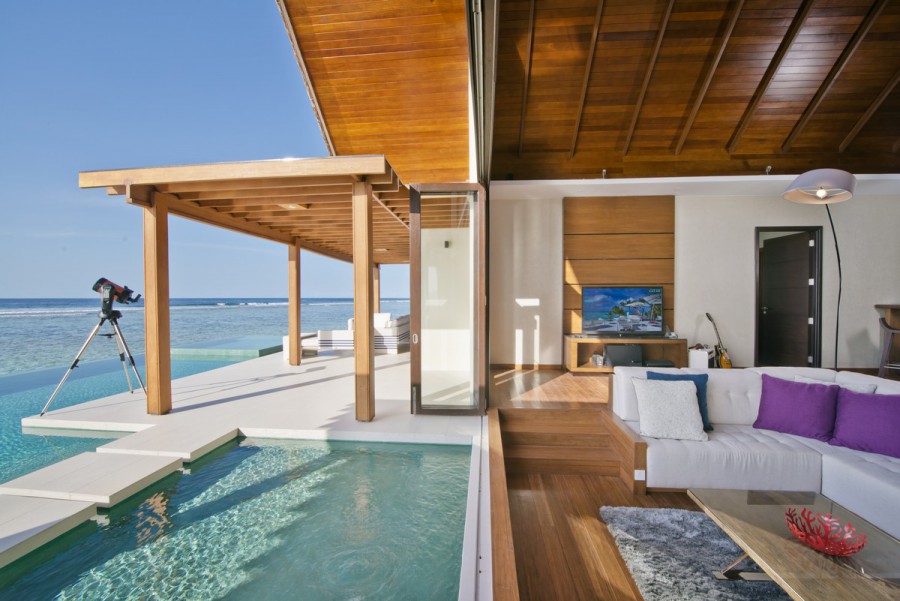 Niyama Water Villa Two-Bedroom Ocean Pavilion with Pool Outdoor view