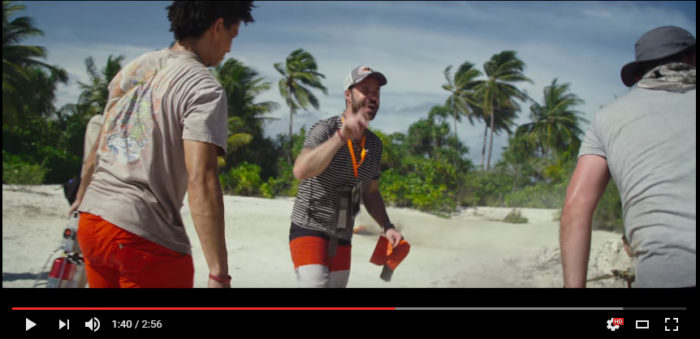 Star wars in Maldives Filming location Laamu. Behind the scenes