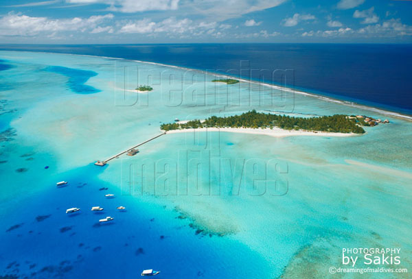 Rihiveli maldives aerial view photo gallery