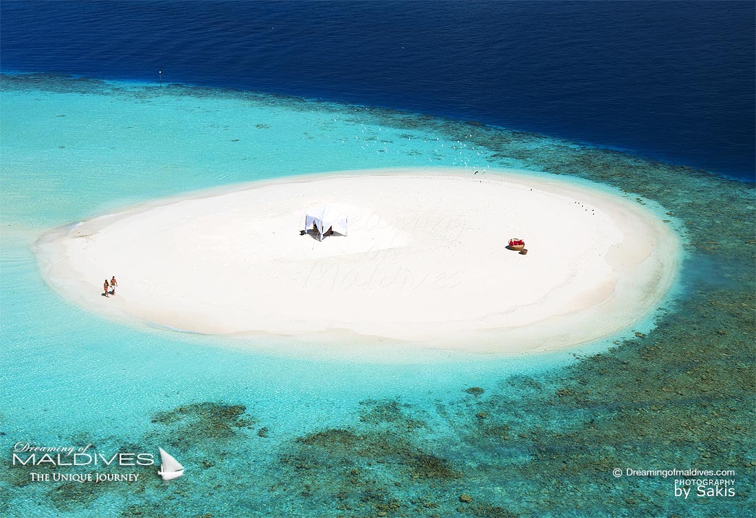 photos of various sandbanks in maldives