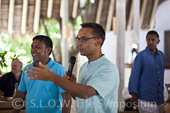Sonu Shivadsani speaking at the Symposium