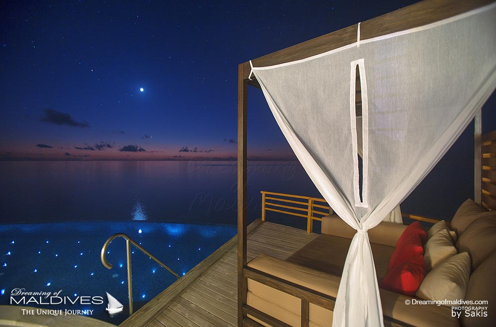 Thing To Do at Baros Maldives - Stargaze under the Moonlight on your Water Villa deck