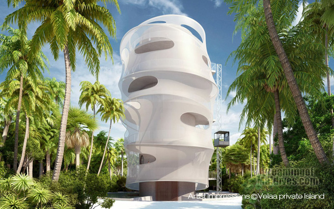 Velaa Private Island Tavaru Tower restaurant